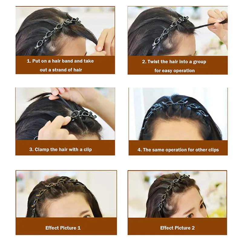 Зажим для волос Braider зажим плетения косы передняя обруч многоэтажная повязка на