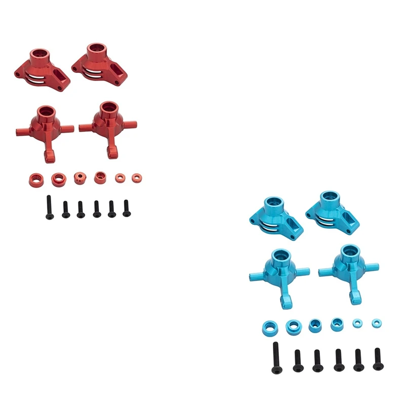 

Aluminum Alloy Front Rear Knuckle Arm Steering Cup Upright Hub Carrier for 1/10 RC Car Tamiya TT02 TT-02 Parts