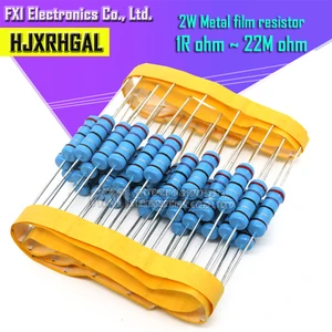 Металлопленочный резистор 2 Вт 1% 1R  1 м 2.2R 4.7R 10R 22R 47R 100R 220R 470R 1 к 10 к 100 к 2,2 4,7 22 47 100 220 470 Ом, 10 шт.