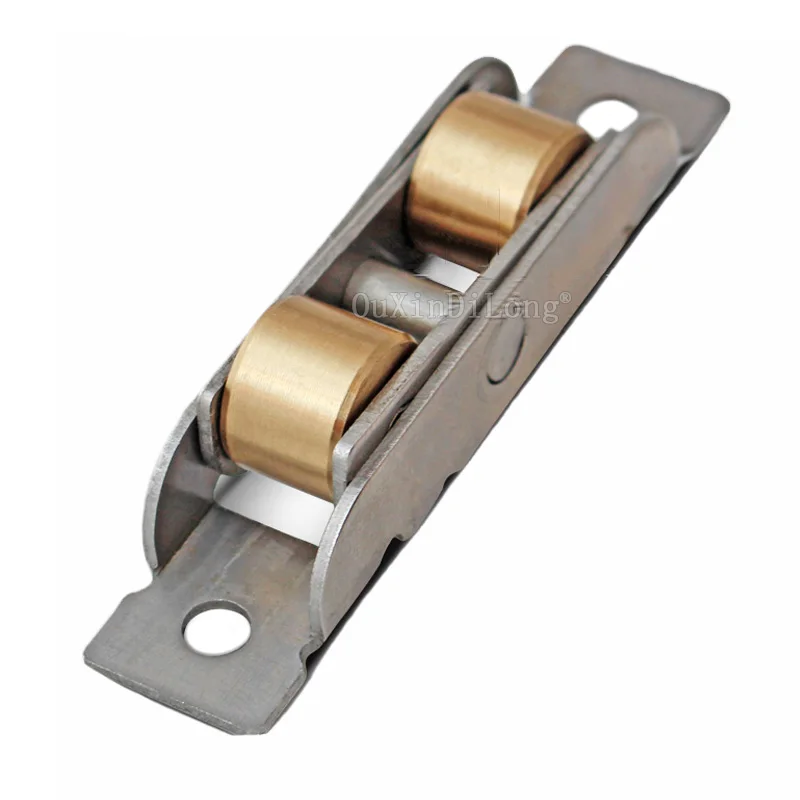 4 шт. пластиковые стальные двери окна бесшумные Медные Плоские колеса раздвижные