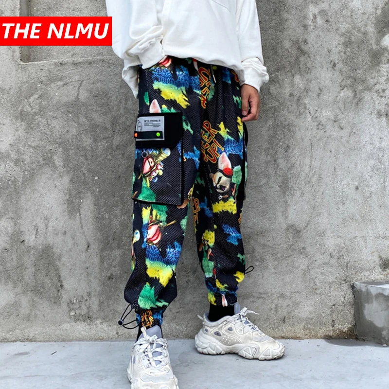 Джоггеры в стиле хип хоп мужские спортивные штаны Харадзюку уличная одежда