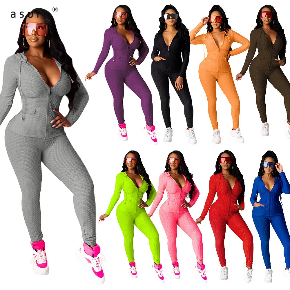 

Tracksuit Women Sexy Club Outfit Jogging Full Female Sportswear Office Suit Crop Top And Pant Two Piece Set Home Clothes CM770