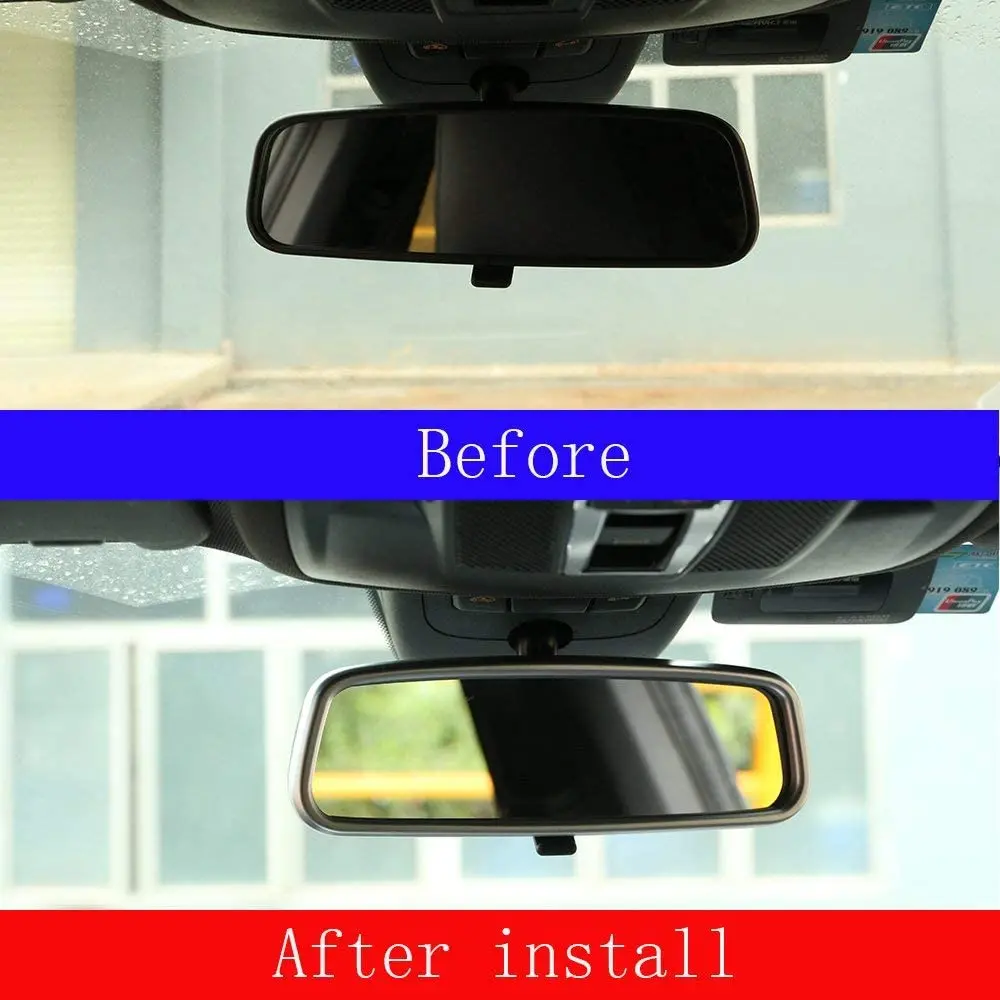 

ABS Plastic Interior Rearview Mirror Frame Trim Car Accessories for Mercedes Benz CLA Class W117 C117 2015 2016 2017