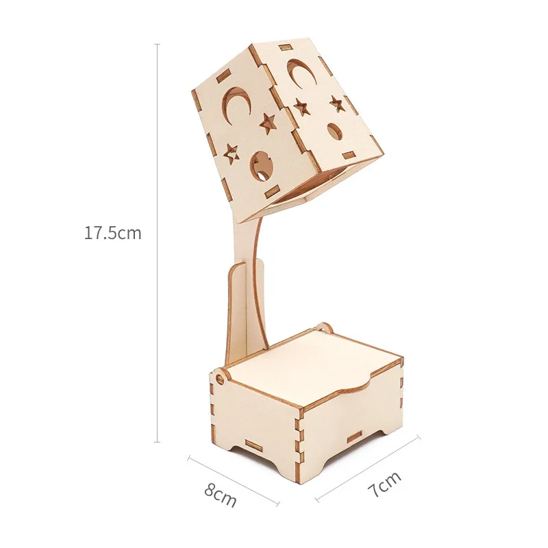 Рождественский подарок лампа ручной работы для детского сада деревянная модель