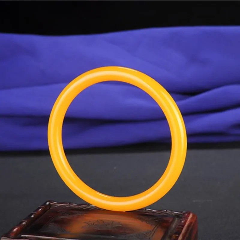 Натуральный оранжевый желтый резной круглый нефритовый браслет ручной работы