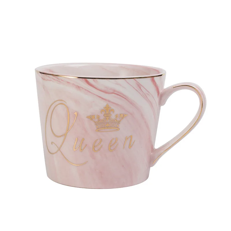 Best Quality Luxury Flamingo Marble Ceramic Couples Cup Coffee Milk Mugs Breakfast Afternoon Tea Creative Wedding Festival Gifts | Дом и сад