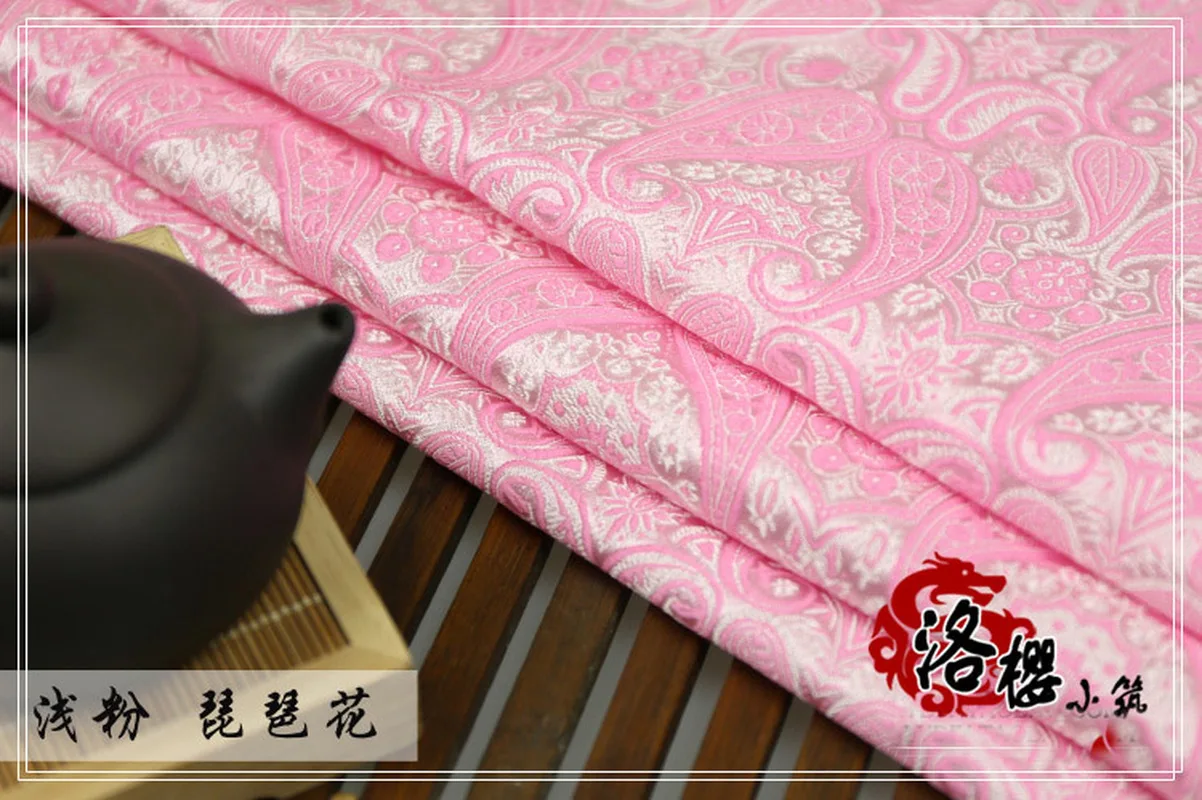 Ширина 29 дюймов парча жаккардовые шелковая ткань костюм Китайская одежда платье