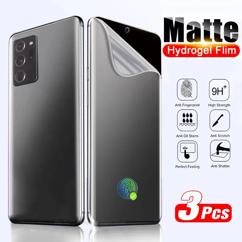 Pel&iacute;cula de hidrogel mate para Samsung, protectores de pantalla para Samsung S21, S20, Note 20, Ultra S9, S8, S10 Plus, Note 8, 9, 10 Plus, S10E, 1-3 uds.-0
