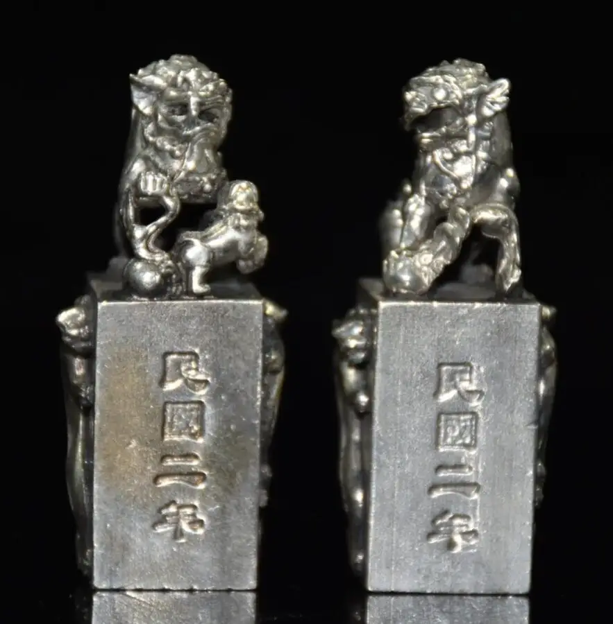 

Белый медный Лев Archaize маленькая статуя ручной работы пара