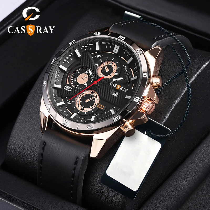 

Luxury Men's Wrist Wathces Fashion Leather Strap Waterproof Man Watch Sport Luminous Calendar Quartz Male Clock reloj hombre