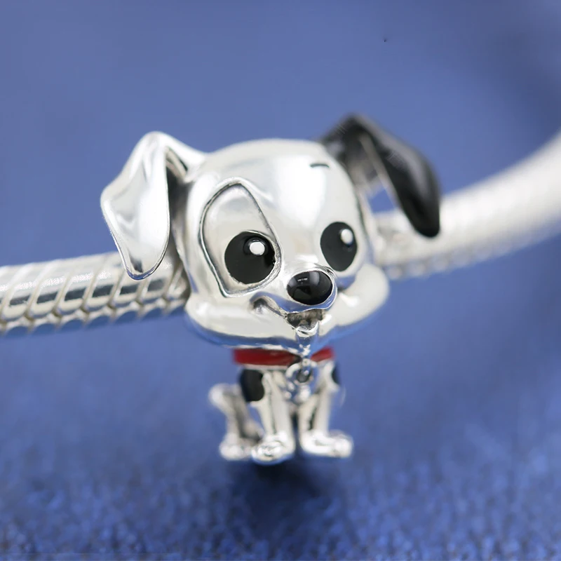

HOT NEW 925 Sterling Silver Dog Beads Charms fit Original Pandora Bracelet 925 Silver Fine DIY Jewelry Gift