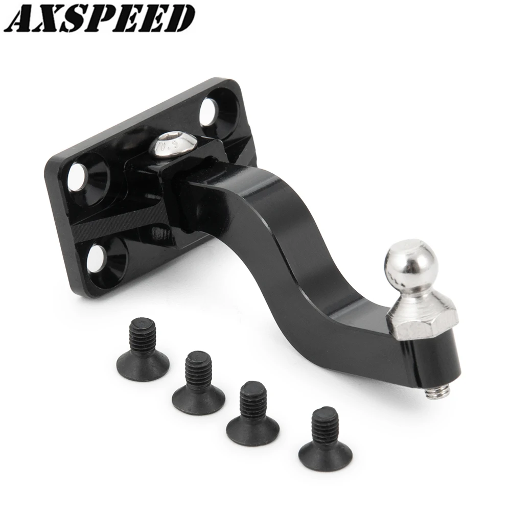 AXSPEED металлический ЧПУ буксировочный Прицепной крюк приемник для 1/10 Axial SCX10 RC