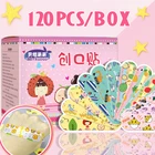 120 шт.кор. Kawaii мультяшный ремешок-Дополнительная детская Водонепроницаемая рана клейкая повязка Пылезащитная дышащая первая детская клейкая лента