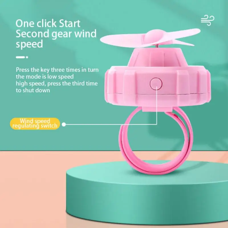 

New Hot Sales 1PC Wrist Fan USB Charging Mini Watch Fan Summer Portable Student And Child Mute Hand-held Wrist Fans Dropshipping