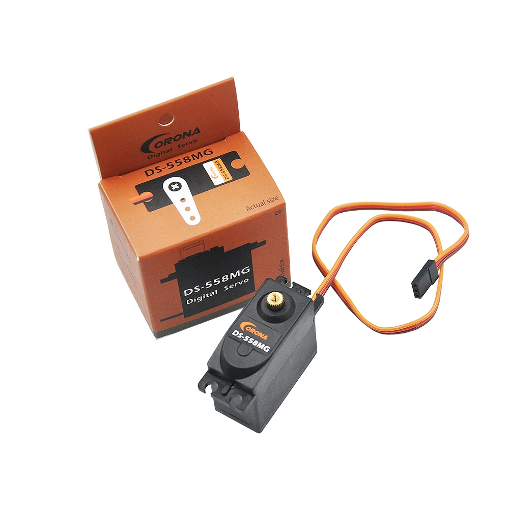 Corona DS558MG 10 кг 0.2sec 58g цифровая металлическая Шестерня мини сервопривод для RC самолетов автозапчасти