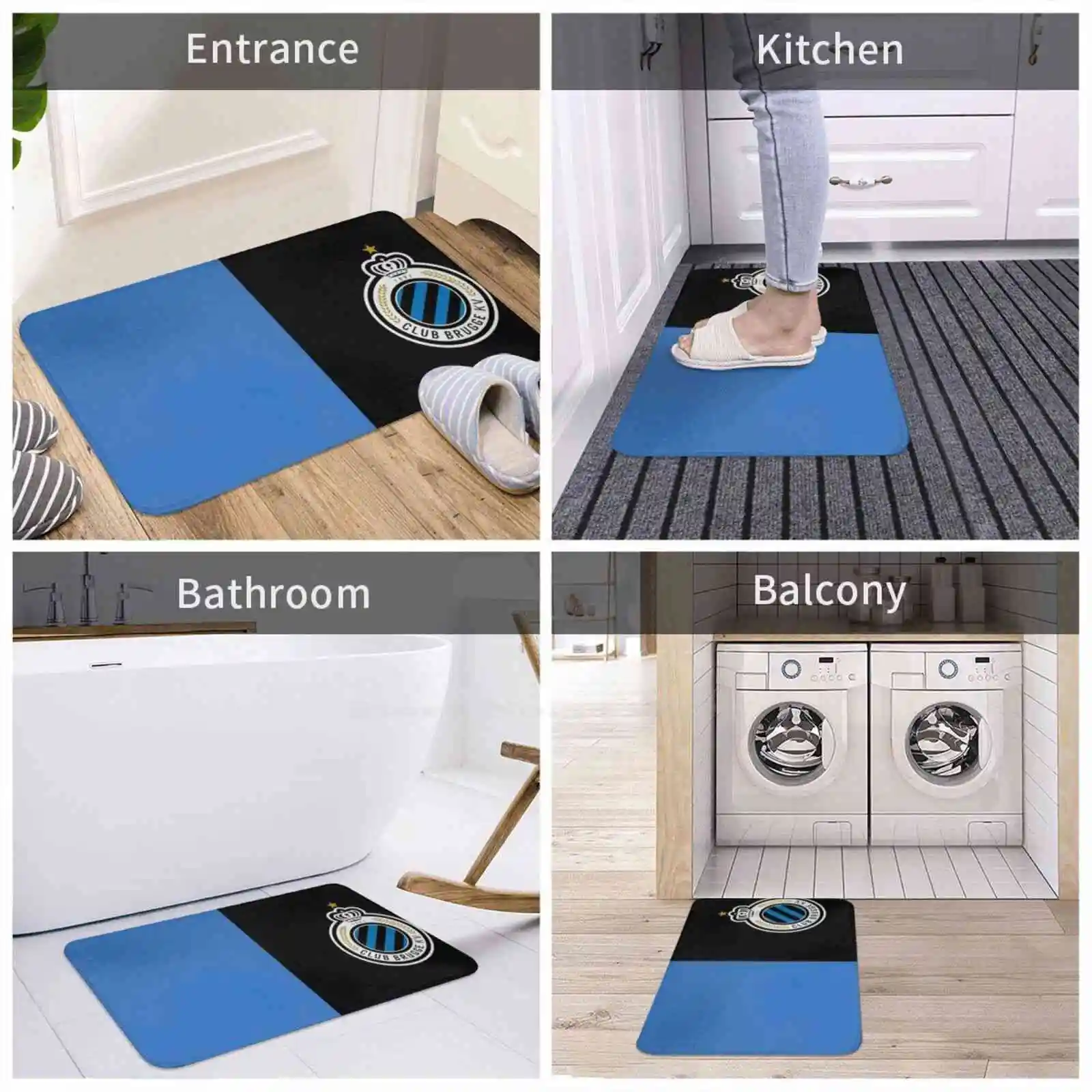 Brugge Мягкая подушка Домашний ковер Дверной коврик Автомобильный Клуб Konink!