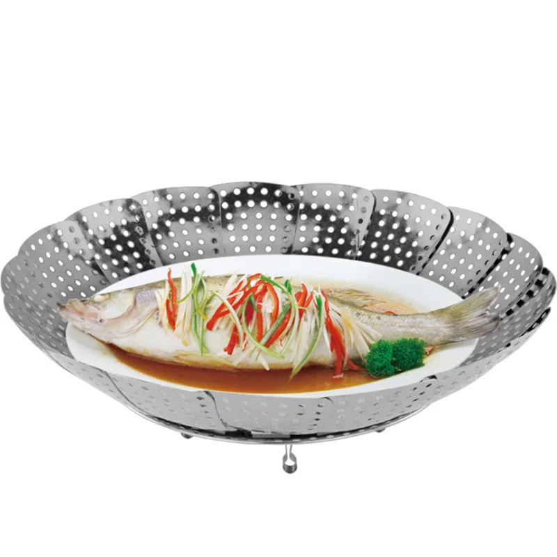 Кухонная Паровая корзина кухонная посуда складная для фруктов устройство