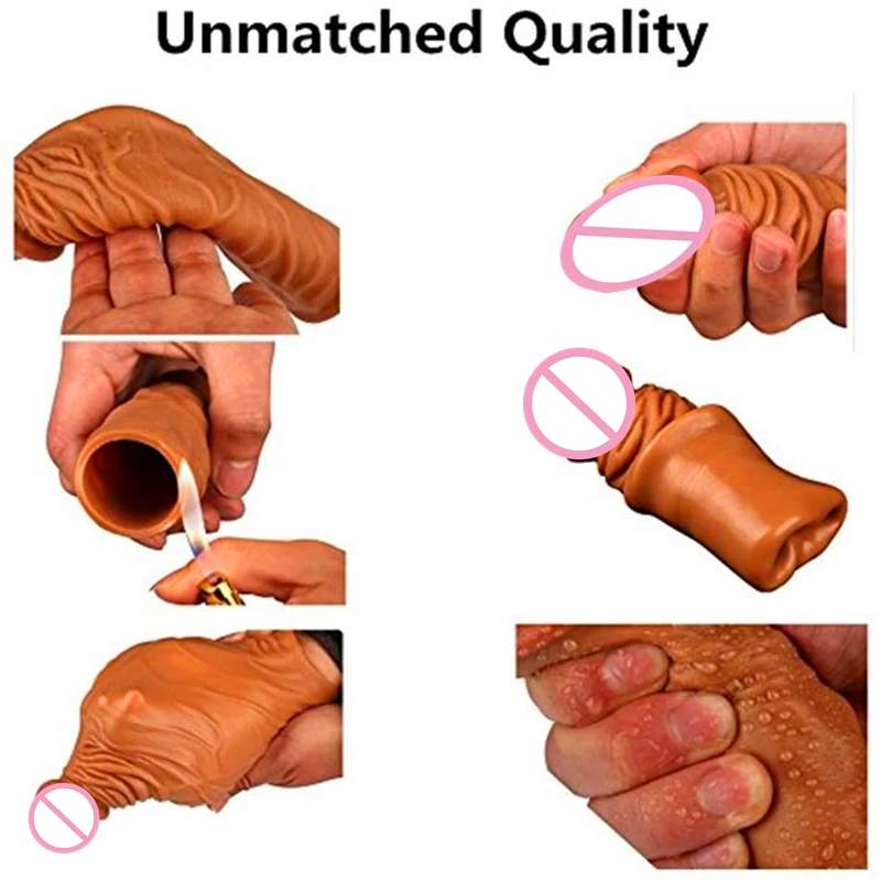 Силиконовый удлинитель для пениса мягкий мужской многоразовые презервативы