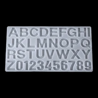 letter a z alphabet number silicone mold large clear epoxy resin craft epoxy jewellery making diy supplies