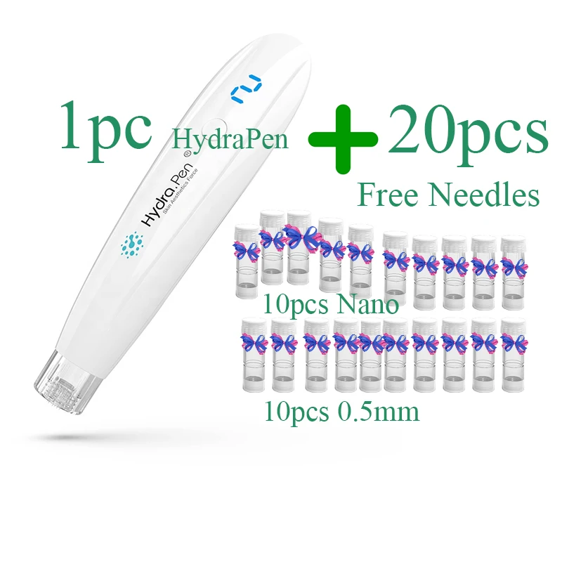 H2 HydraPen Nanopore Mini Facial Stem Cell Therapy Nano Mesotherapy skingrow mesorolkr for face With 20pcs Free Needle
