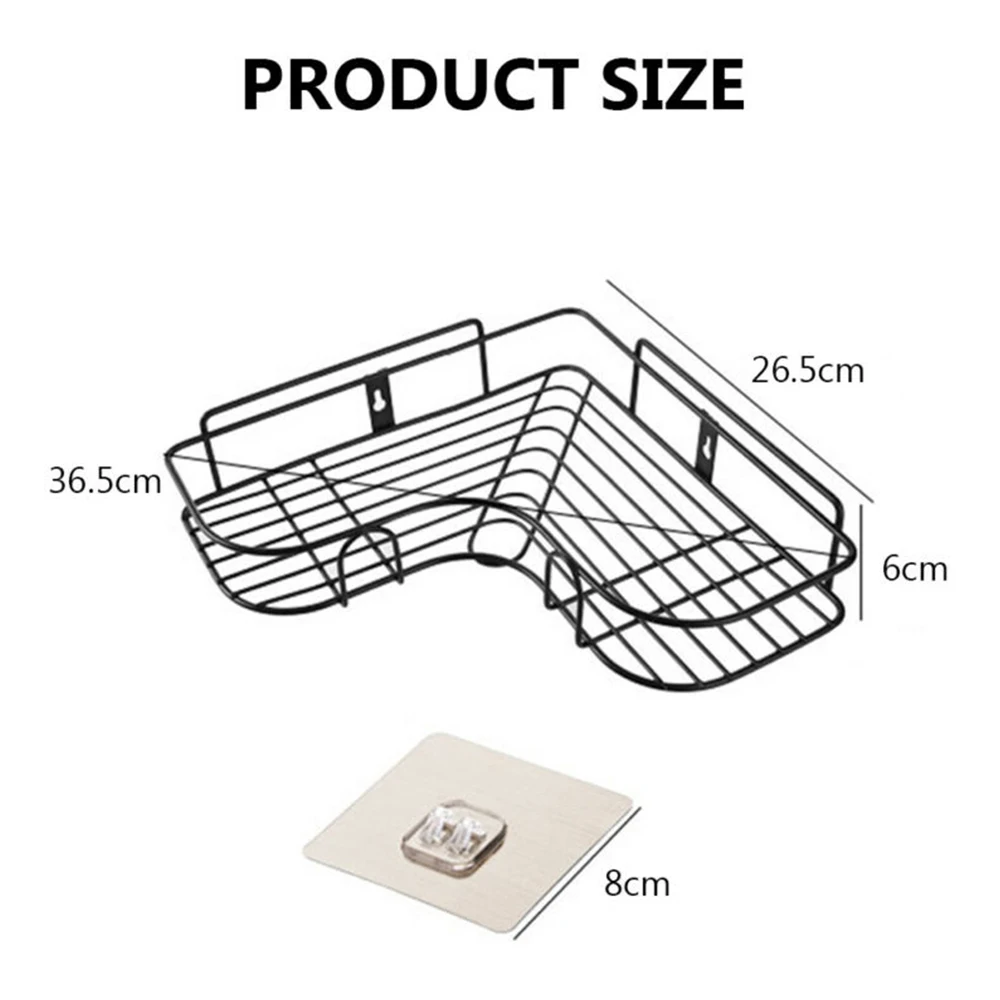 Полка для ванной металлическая полка стеллаж хранения прочная душевая из