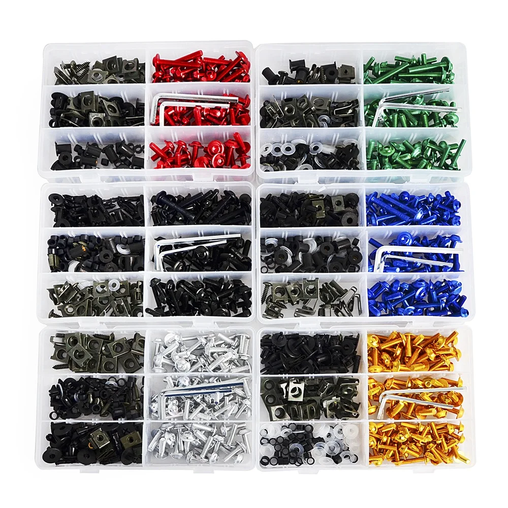 Комплект болтов обтекателя кузова лобового стекла мотоцикла 223 шт. для Yamaha YZF R1 R3 R6