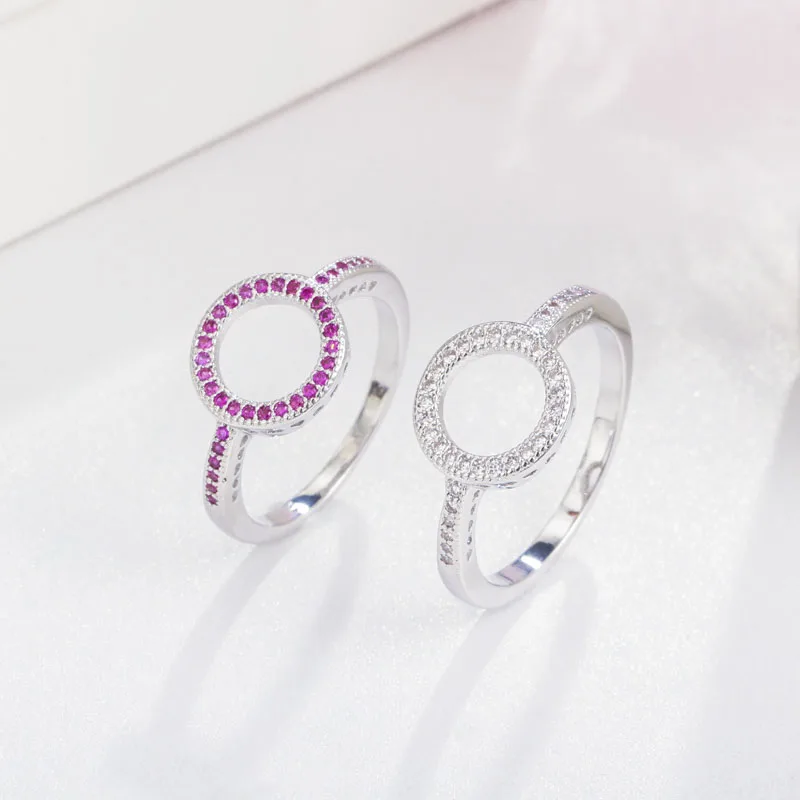 Новинка 2019 Простой браслет QooLady с темно синим кубическим цирконием модный бренд