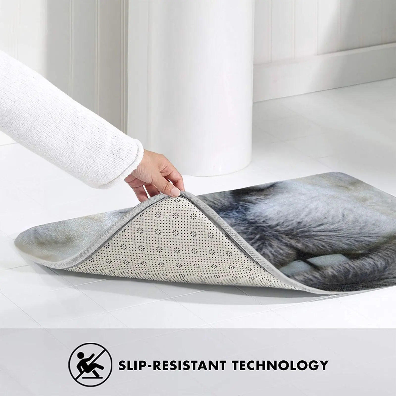 Коврик из альпака коврик Противоскользящий для входной двери в спальню лама с