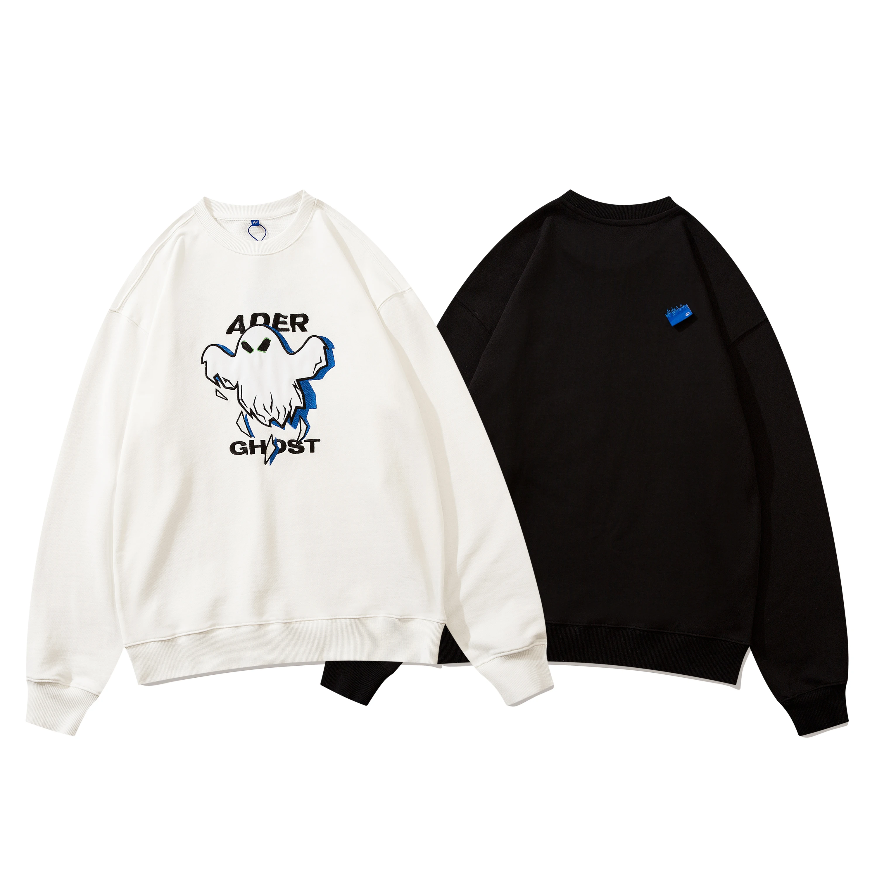 Толстовка с длинным рукавом ADER ERROR свитшот вышивкой призрака для мужчин и женщин