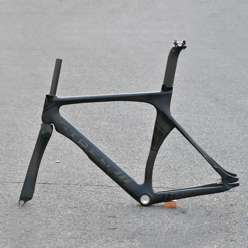 

700c углеродное волокно фиксированные шестерни 53 см специальная форма мышечные ощущения высокое качество фиксированная велосипедная рама и ...