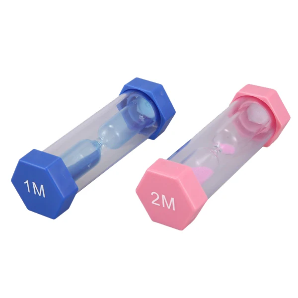 12 штук пластиковый шестигранный песочница таймер красочные песочные часы 30 сек/1