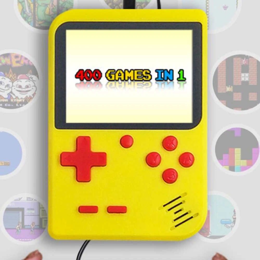 Встроенный 400 игровой плеер 1000 мАч батарея Ретро видео портативный ручной