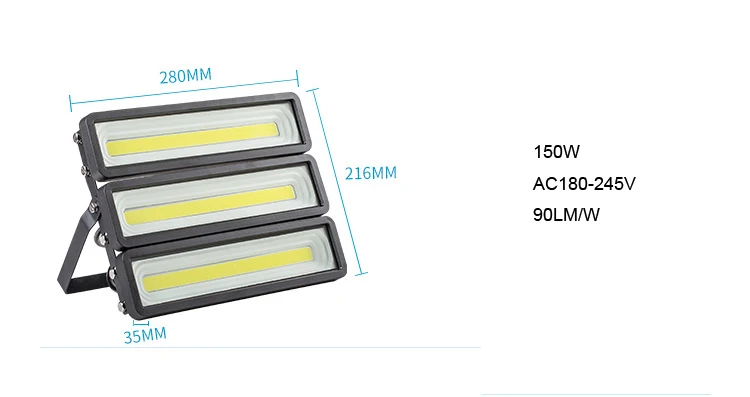 Foco led 100 Вт 50 Вт 150 Вт 200 Вт уличный светодиодный светильник
