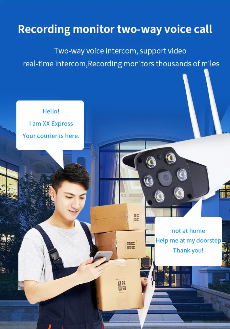 Камера видеонаблюдения ONVIF беспроводная Проводная камера безопасности 1080