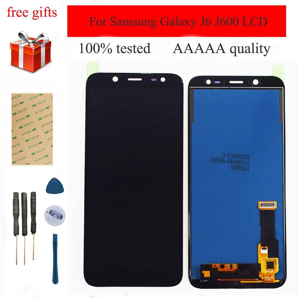 Для samsung Galaxy J6 J600 lcd J600F/DS J600G/DS ЖК-экран дисплей монитор+ сенсорный дигитайзер сенсор Стекло в сборе
