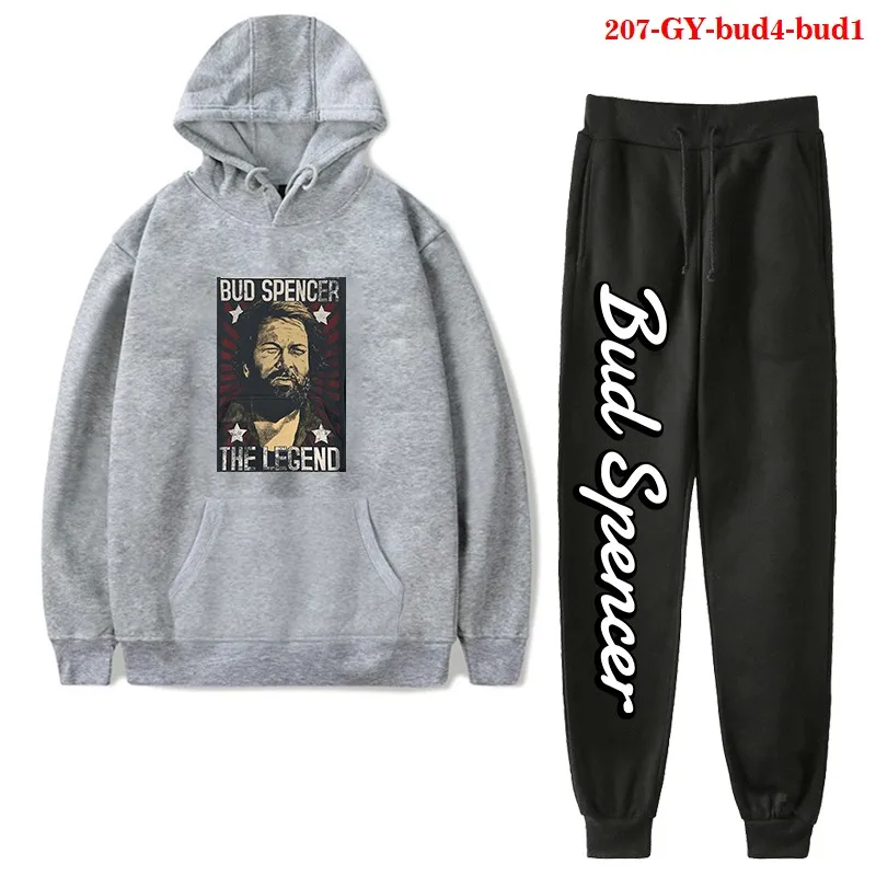 

Bud Spencer Women's Sets Autumn and Winter Hoodies Pants Harajuku Tracksuits Sweatshirts Casual Tracksuit Men Casual Sportswear