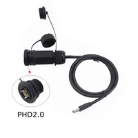 industrial m25 usb 3 0 type a to phd 2 0 2x5p female ip68 waterproof extension cable connector with dustproof cap 1m 1 5m 3m