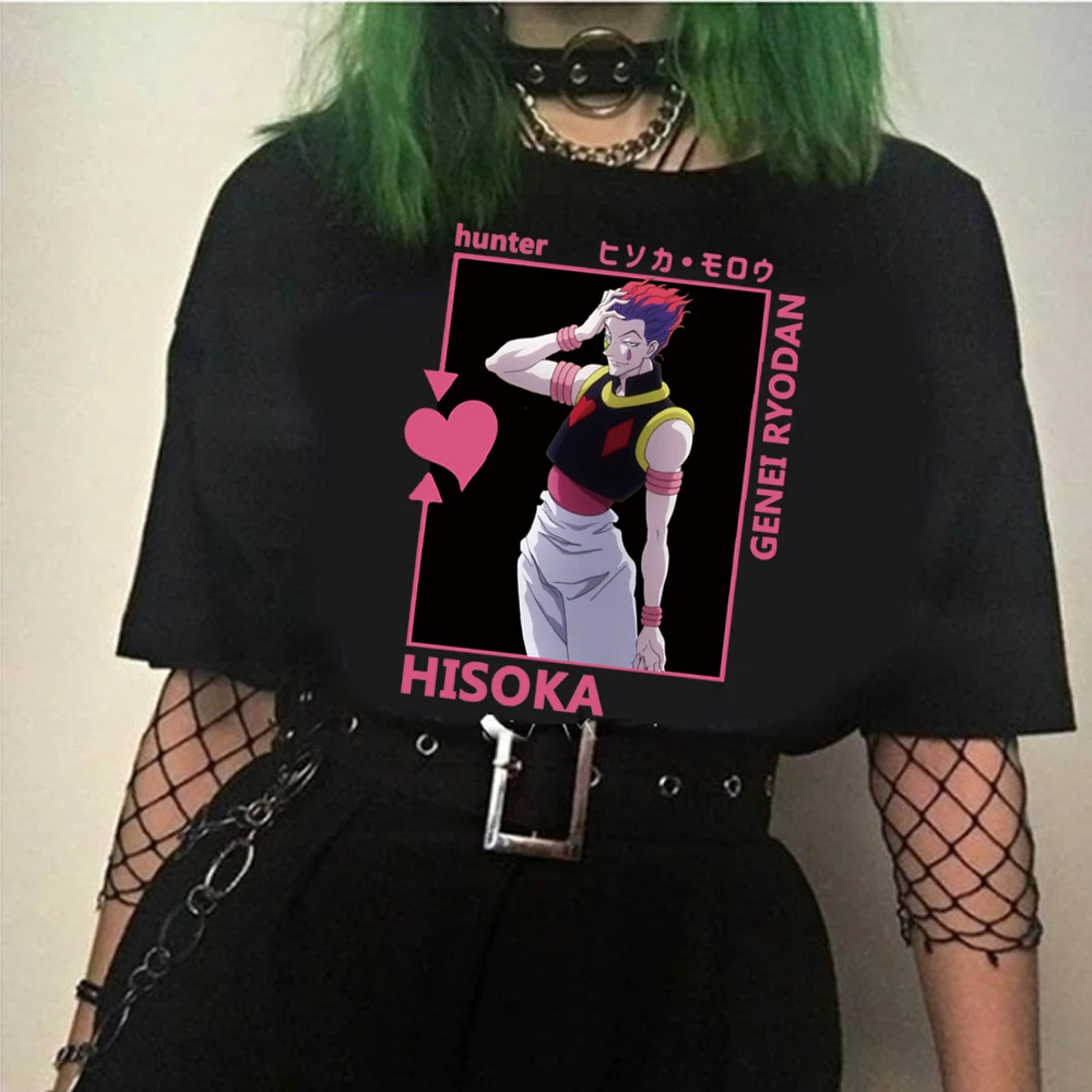 

2020 Горячая Охотник х Охотник забавная футболка мужская мода киллуа футболка Графический японский аниме футболка хип-хоп топ тройники мужск...