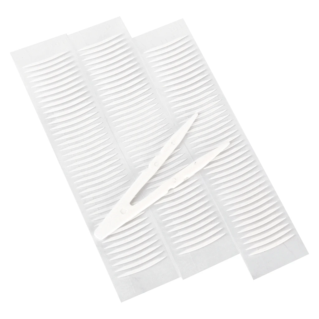 

120PCs Adhesive Thin Invisible 2-sided Double Eyelid Eyes Tape Stickers Fork