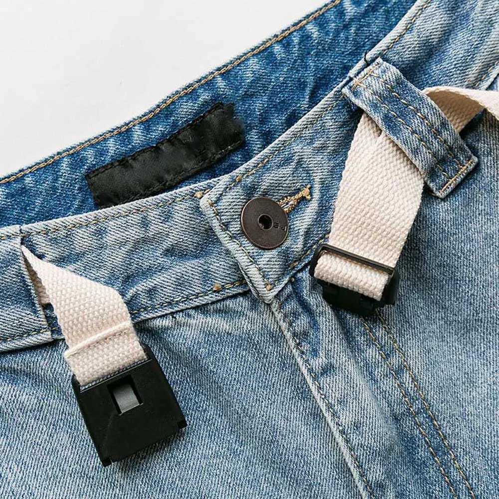 Men Fashion Straight Jeans Casual Denim Pants Retro Light Blue Loose Baggy Streetwear Trousers Distressed Jeans Men Clothing