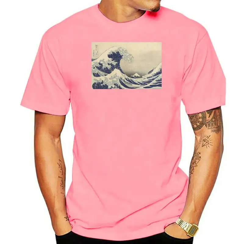 

Japanese Ukiyo-e T Shirt Woodblock Art Hokusai Kanagawa Great Wave Womens Mens