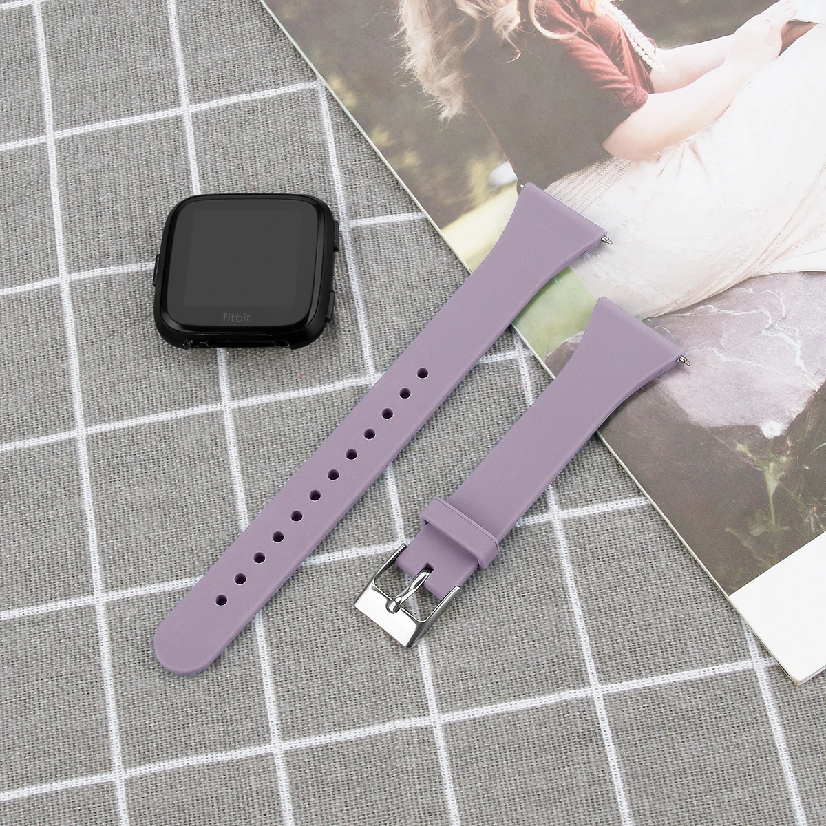 Цветной сменный мужской t Браслет для Fitbit Versa/Versa Lite тонкий узкий ремешок для часов Fitbit Versa браслет для женщин и мужчин