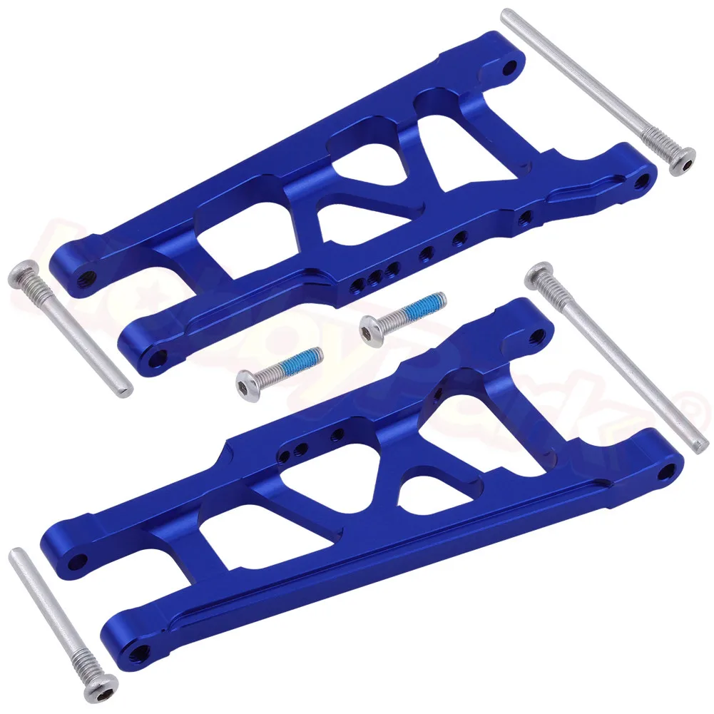 Алюминиевые задние рычаги подвески для Traxxas Stampede VXL 2WD 1/10 Monster Truck/Rustler VXL 2WD опция Запчасти для обновления - Цвет: Navy Blue 7976