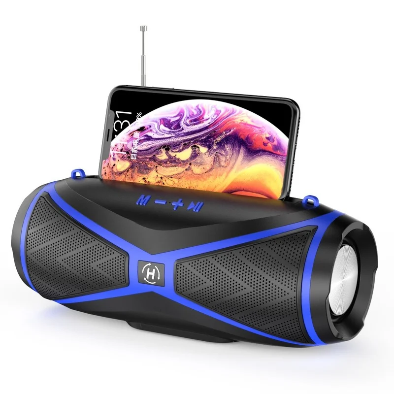 

Outdoor Wireless 5.0 Bluetooth Speaker Mobile Phone Bracket Stereo Portable Speakers Pc Sound Box Fm Radio Bluetooth Soundbar
