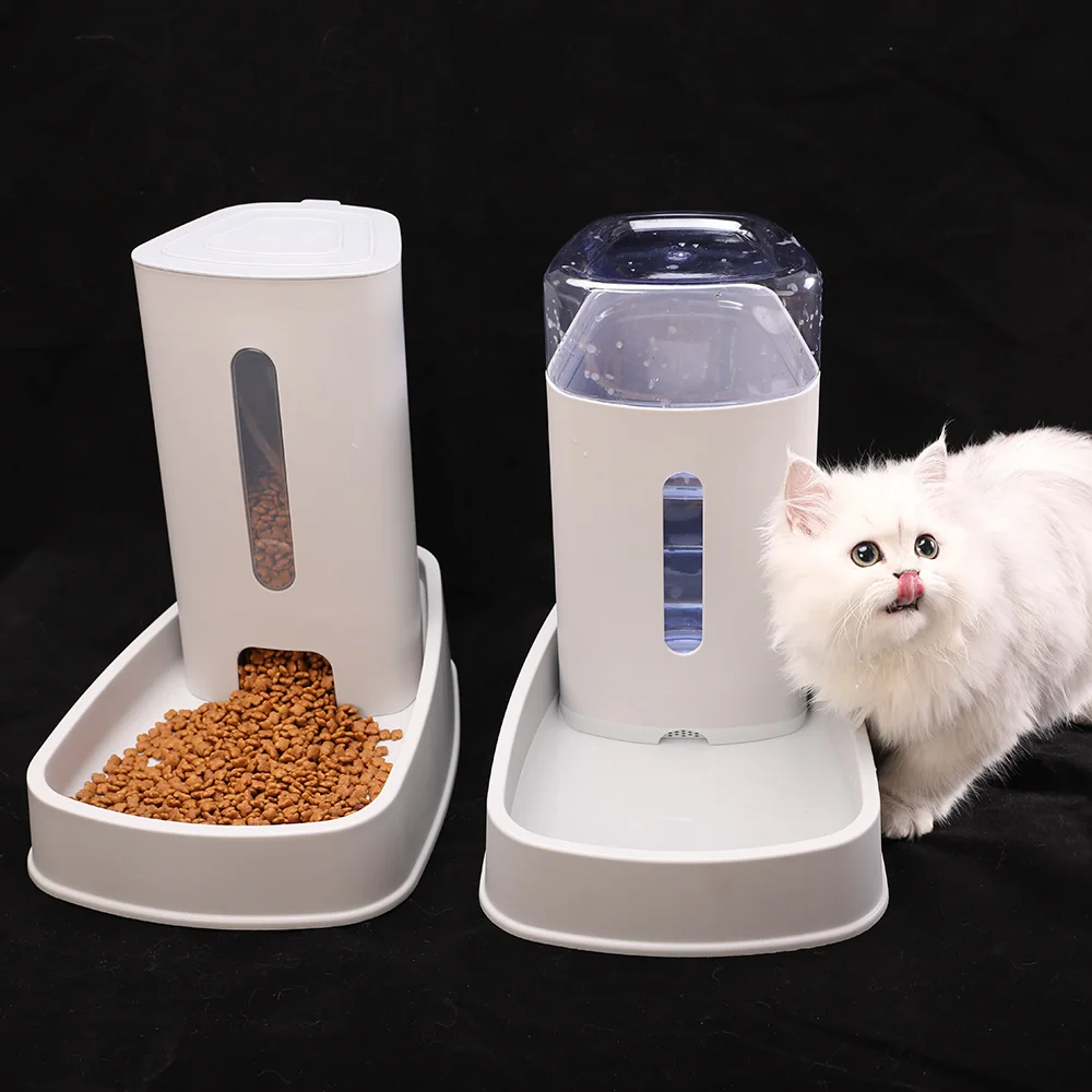 

Pet Feeder Automatic Dog Feeder Food Container Pet Food Container Cat Drinking Fountain Gamelle Chien Dog Bowl Pet Kit KK60WS