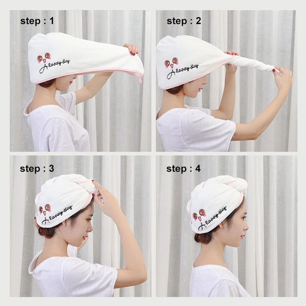 Рандомная быстросохнущая шляпа для волос мягкое полотенце из сверхтонкого