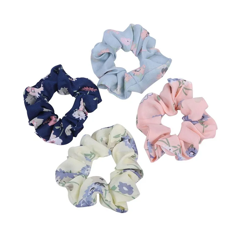 20 шт. заколки для волос ободки резинки шифоновые Цветочные Элегантные безопасные