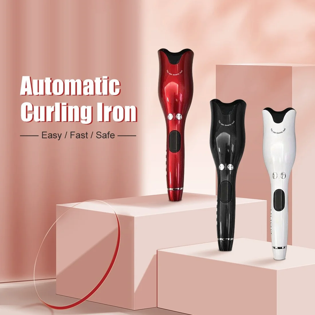

Automatic Hair Curler LCD Hair Curling Iron Ceramic Rotating Hair Waver Magic Curling Wand Irons Hair Styling Tools