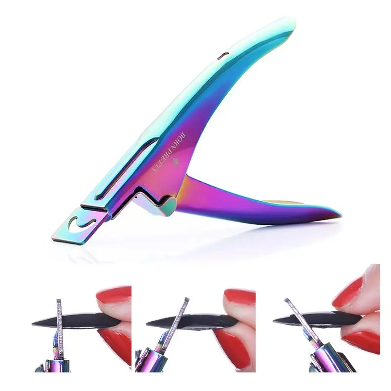 BORN PRETTY Nail Cuticle Scissor Rainbow Dead Skin Remover Edge Nipper Clipper Tool Pedicure Manicure Cutter | Красота и здоровье