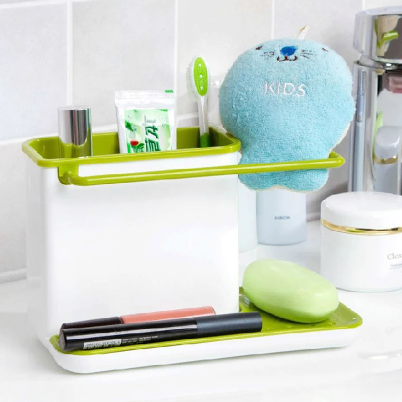 

Storage Racks Dishwashing Brush Chopsticks Rag Stand Storage Basket Sponge Holder Tableware Shelf Plastic Kitchen Sink Organiser